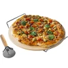 Kamen za pico z držalom in rezalnikom za pico, iz kordierita, okrogel, premer 33 cm - 5 