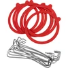 KOMPLET: VZMETNE SPONKE+TESNILA WECK FI110MM -10 kos - 3 
