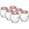 Kozarec TO Amfora 580 ml z barvnim pokrovčkom fi82/6-6 kos. - 10 