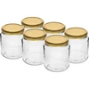 Kozarec twist-off, grubasek 580 ml z zlatim pokrovčkom fi82/6, 6 kosov. ['kozarci', ' kozarec', ' set kozarcev', ' posode', ' steklene posode', ' kozarci za shranjevanje', ' kuhinjski kozarci', ' stekleni kozarci', ' kozarci s kovinskim pokrovčkom', ' kozarci za shranjevanje živil', ' kozarci za vlaganje', ' kozarci za zelišča', ' kozarci za kavo', ' kozarci za čaj', ' kozarci primerni za pomivalni stroj', ' steklen kozarec', ' kozarec s pokrovčkom', ' komplet kozarcev', ' kozarci za marmelado', ' grubasek', ' kozarec grubasek']