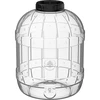 Nerazbit, večnamenski kozarec s črnim navojnim pokrovčkom,  15L - 7 