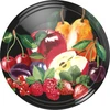 Pokrovček fi 82/6 sadje na črnem ozadju – 10 kos. ['pokrovčki', ' kozarci', ' pokrovčki za marmelade', ' shranjevanje', ' pokrovčki za kozarce', ' sezonsko sadje', ' navojni pokrovčki za kozarce', ' pokrovček fi 82', ' pokrovčki s klikom']