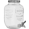 Posoda za limonado, s pipo - steklena, 4 L ['posoda za limonado', ' posoda za pijače', ' posoda s pipo', ' 4-litrska posoda s pipo', ' steklena steklenica s pipo', ' steklena steklenica za pijače', ' posoda za napitek', ' posoda za pijačo za zabavo', ' posoda s pipo za vrt', ' limonada na prostem', ' poletna osvežitev']