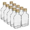 Steklenica za likerje ploska z navojnim zamaškom 200 ml 10 kosov - 7 