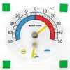 Univerzalni termometer z higrometrom, prozoren, samolepilen (od -50 °C do +50 °C) - 3 