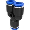 Vtični spojnik 10 mm, tip Y - 1 kos. ['pripomočki za destilator', ' modularni destilator', ' spojnik za cevke', ' Y-spojnik']