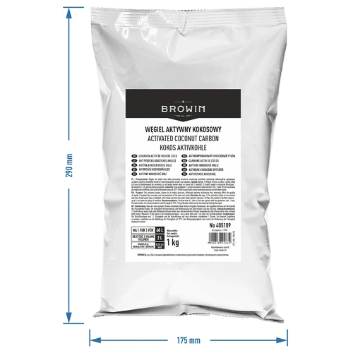 Aktivno oglje iz kokosove lupine 1 kg x 10 - komplet - 5