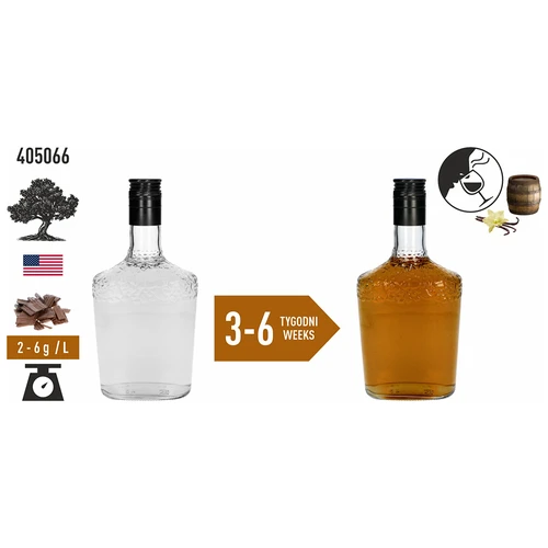 Ameriški hrastovi čipsi, močno tostirani, iz sodov po burbonu, 50 g - 6