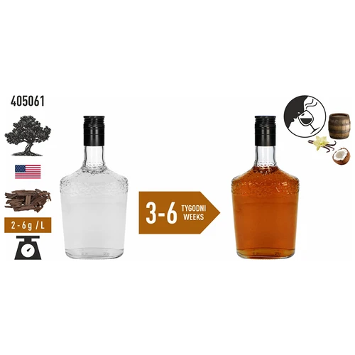 Ameriški hrastovi sekanci, močno tostirani, 50 g - 6