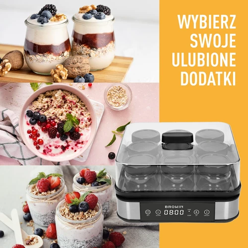 Aparat za jogurt s termostatom, 9 kozarčkov, 1,6 l - 14