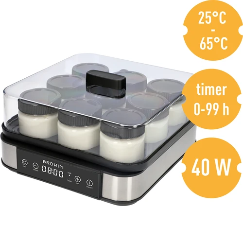 Aparat za jogurt s termostatom, 9 kozarčkov, 1,6 l - 8