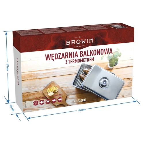 Balkonski prekajevalnik s termometrom - 6