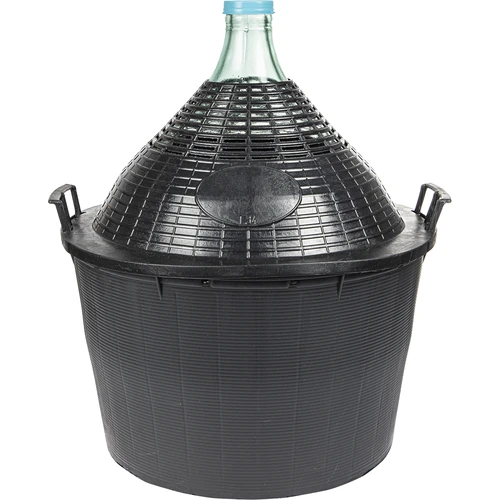 Balon za vino 34 L v plastičnem košu
