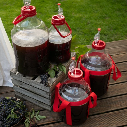 Balon za vino, lahek, nerazbiten, z ročajem, 10 L - 13