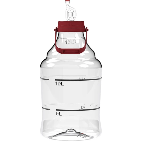 Balon za vino, lahek, nerazbiten, z ročajem, 15 L