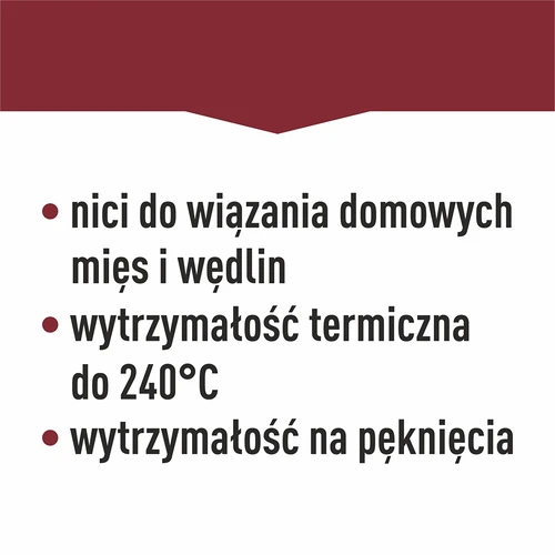 Bela bombažna mesarska vrvica (240°C) 145 m - 7