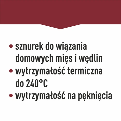 Beli bombažni mesarski sukanec (240°C) 55 m - 11