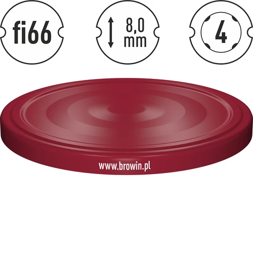 Bordo pokrovček fi 66 - 10 kos. - 4