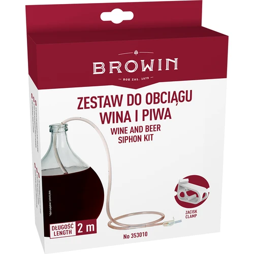 Cevka za pretakanje vina s sponko - 2