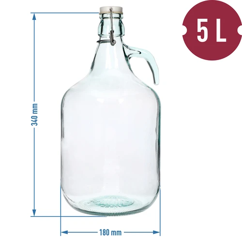 Damidžana Dama 5L z žičnim zapiralom - 4