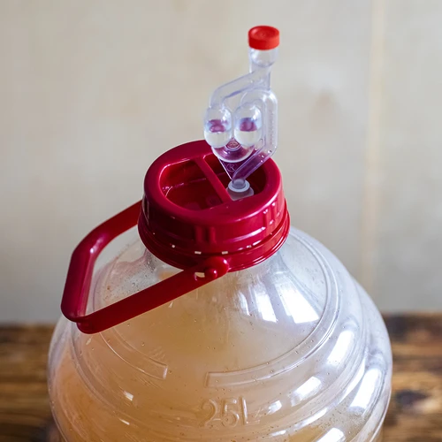 Damižon za vino, lahek, nelomljiv, z ročajem, 25 L - 14
