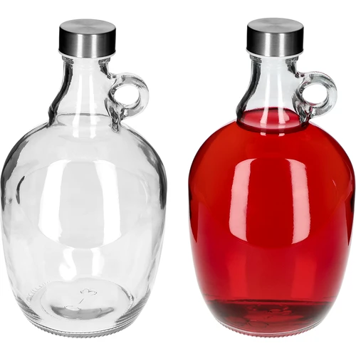 Damižona Dama 1,5 L, z metalnim navojnim pokrovčkom fi 43 mm in ročajem - 4