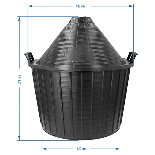 Demižon za vino 54 L v plastični košari - 6