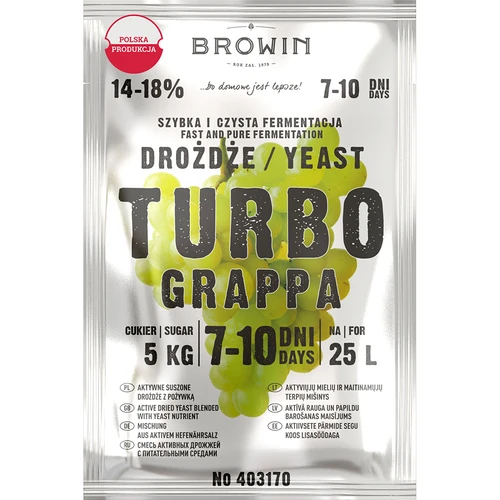 Destilacijske kvasovke Turbo Grappa 7-10 dni