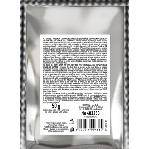 Destilacijske kvasovke Turbo Koji, 50 g (brez kuhanja!) - 2