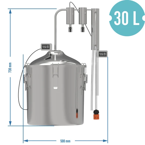 Destilator hawkSTILL 1.0 CONVEX 30 l - 2 usedalnika - 9
