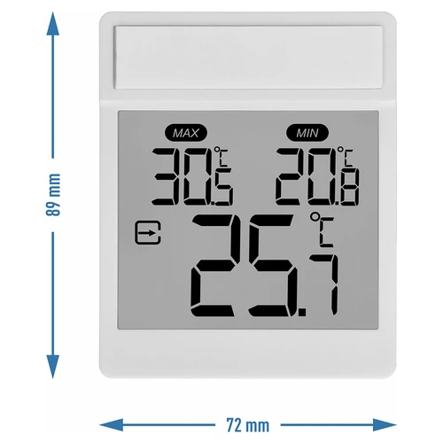 Digitalni zunanji okenski termometer, samolepilen, znamke Soens - 7