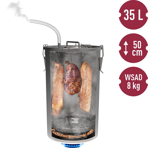 Domači prekajevalnik v loncu, 35 L, za plinski štedilnik - 6