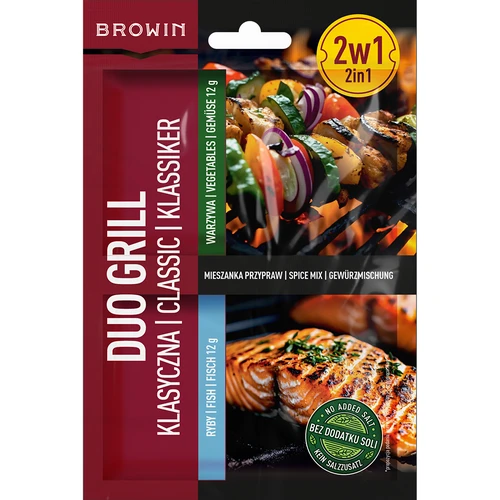 Duo Grill Klasična za ribe in zelenjavo - mešanica začimb 2 v 1, 2 x 12 g