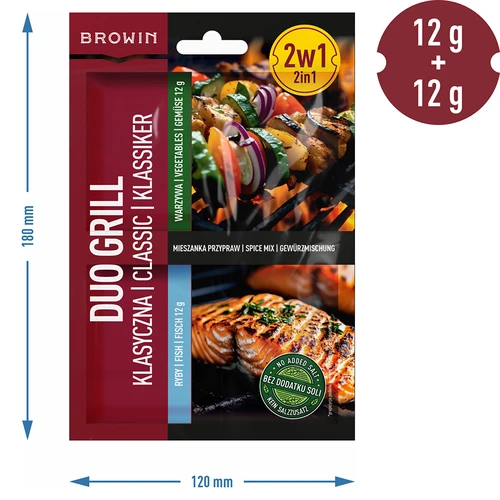 Duo Grill Klasična za ribe in zelenjavo - mešanica začimb 2 v 1, 2 x 12 g - 4