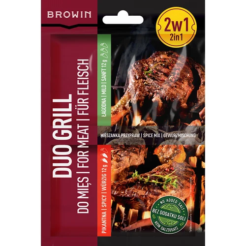 Duo Grill za meso, mešanica začimb 2 v 1, 2 × 12 g