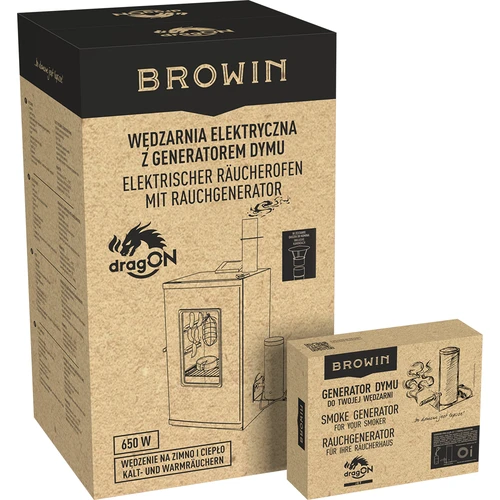 Električna prekajevalnica – dragON z generatorjem dima, digitalna, 65 l - 35