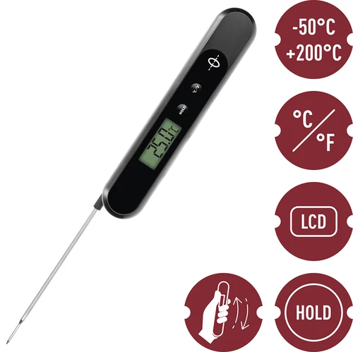Elektronski kuhinjski termometer, ročno polnjen - 7