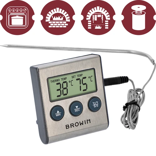Elektronski kuhinjski termometer s sondo (od 0°C do 250°C) - 2