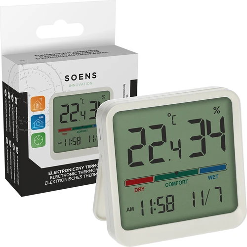 Elektronski sobni termometer, bel - 6