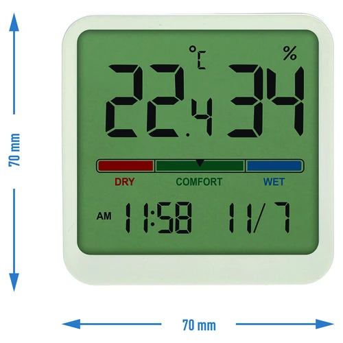 Elektronski sobni termometer, bel - 9