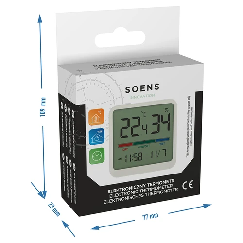 Elektronski sobni termometer, bel - 10