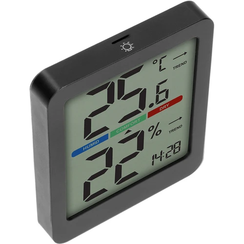 Elektronski sobni termometer, črn - 4