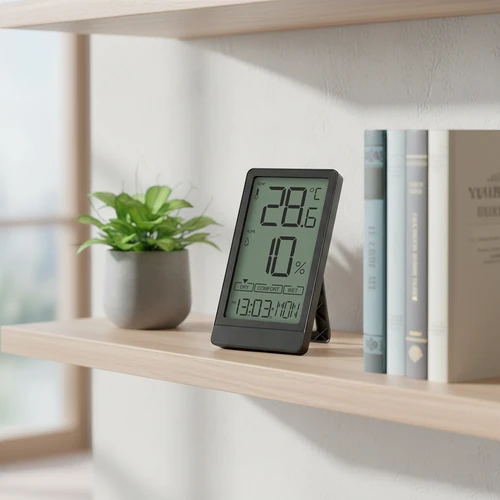 Elektronski sobni termometer znamke Soens, črn - 8