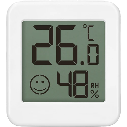 Elektronski termometer s kazalnikom udobja, bel - 2