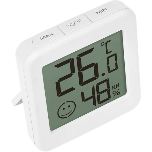 Elektronski termometer s kazalnikom udobja, bel - 4