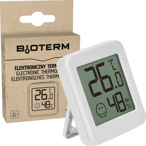 Elektronski termometer s kazalnikom udobja, bel - 7