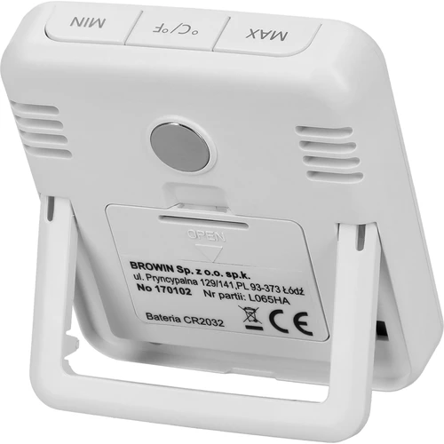 Elektronski termometer s kazalnikom udobja, bel - 5