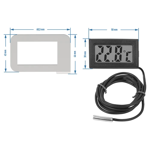 Elektronski termometer v okvirju - za destilatorje (-50 °C do +110 °C) - 3