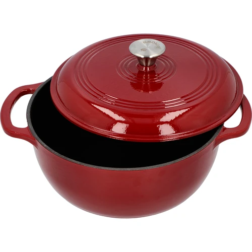 Emajliran litoželezni lonec - bordo, 5,8 l - 2