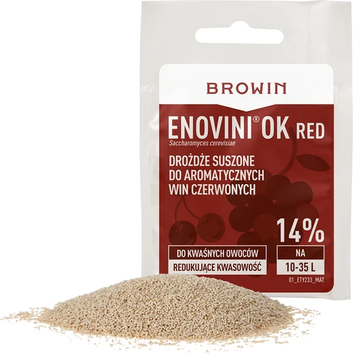 Enovini® OK RED - vinske kvasovke, ki znižujejo kislost, 7 g - 3